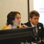 Ilaria Romano, capo ufficio stampa Giornalisti Nell'Erba, e Andrea Sorrentino, vicedirettore gNe